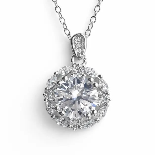 XL66 1.5CT Sterling Silver S925 Moissanite Diamond 50%offamazon