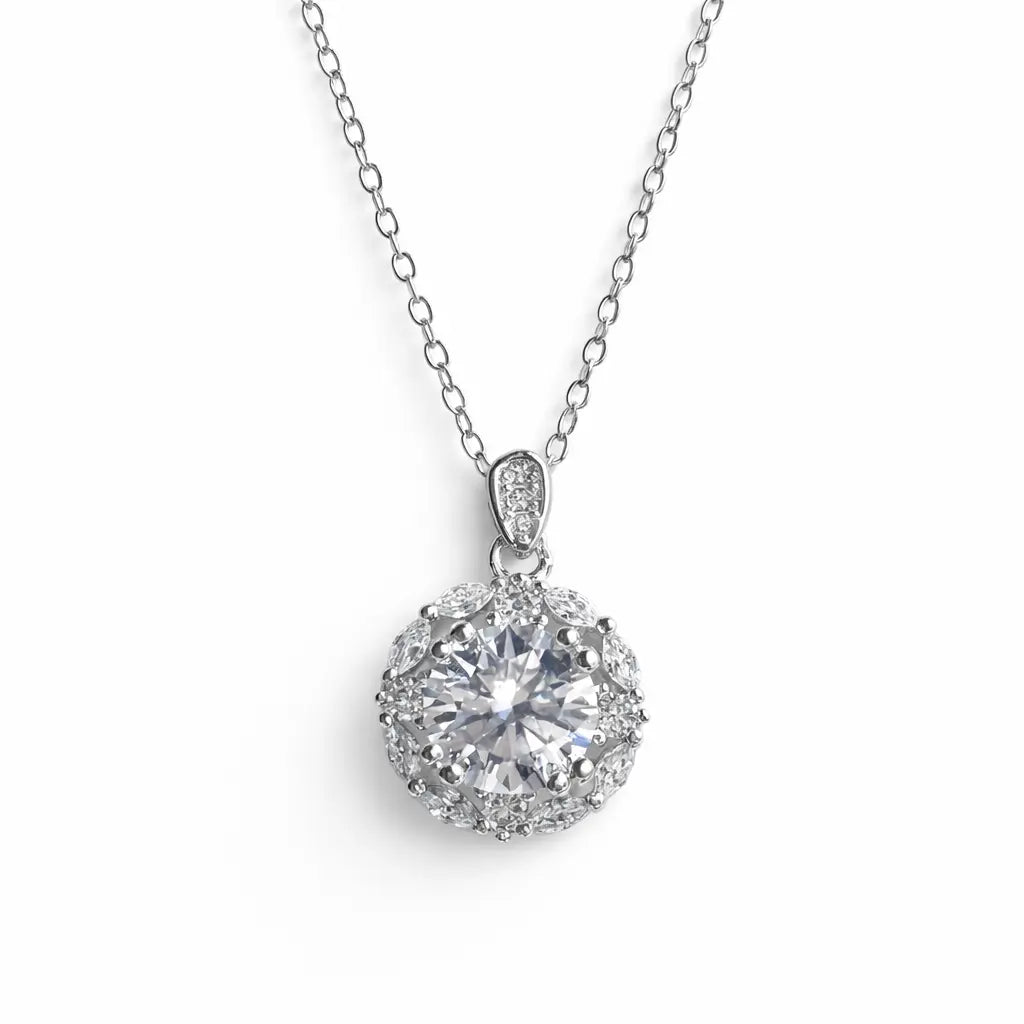 XL66 1.5CT Sterling Silver S925 Moissanite Diamond 50%offamazon