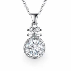 XL63 1 CT Sterling Silver S925 Moissanite Diamond Necklace 50%offamazon