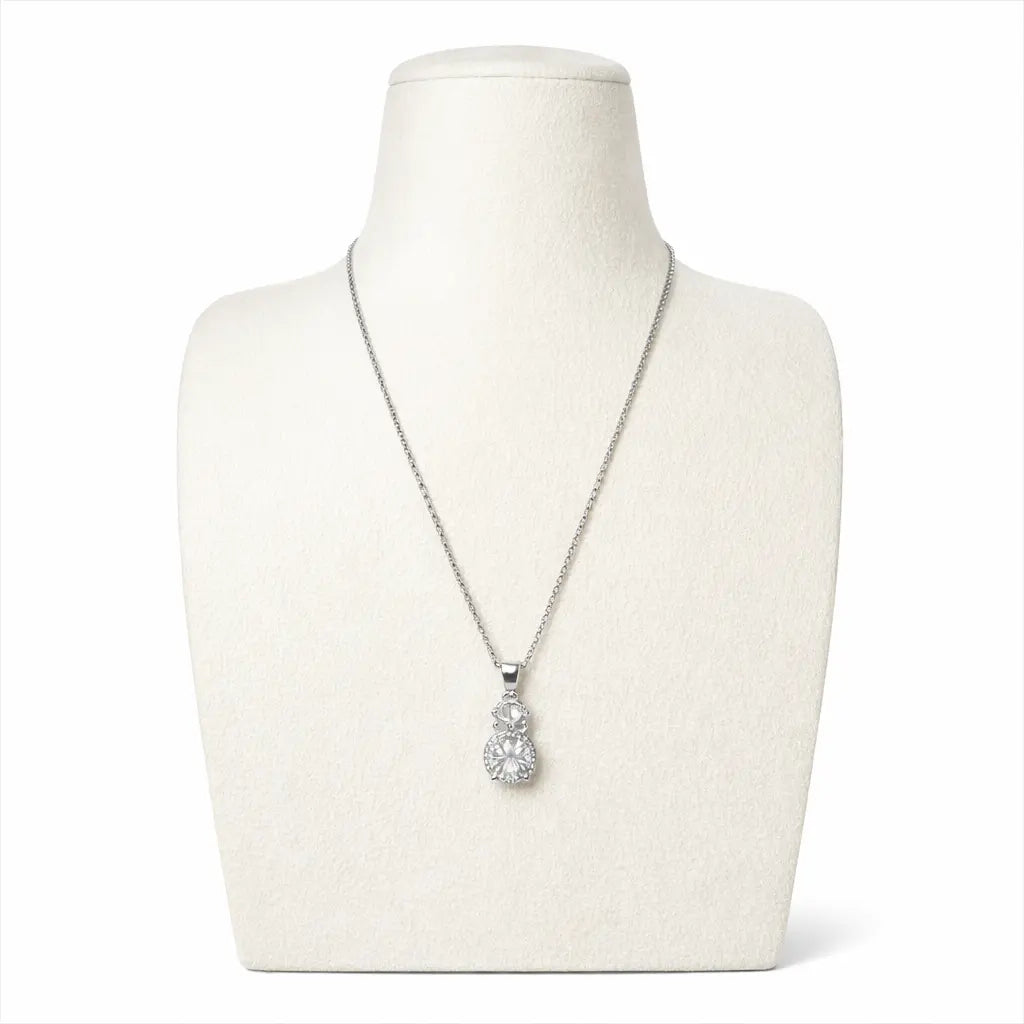 XL63 1 CT Sterling Silver S925 Moissanite Diamond Necklace 50%offamazon