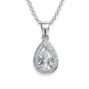 XL25 1 CT Sterling Silver S925 Moissanite Diamond Necklace 50%offamazon