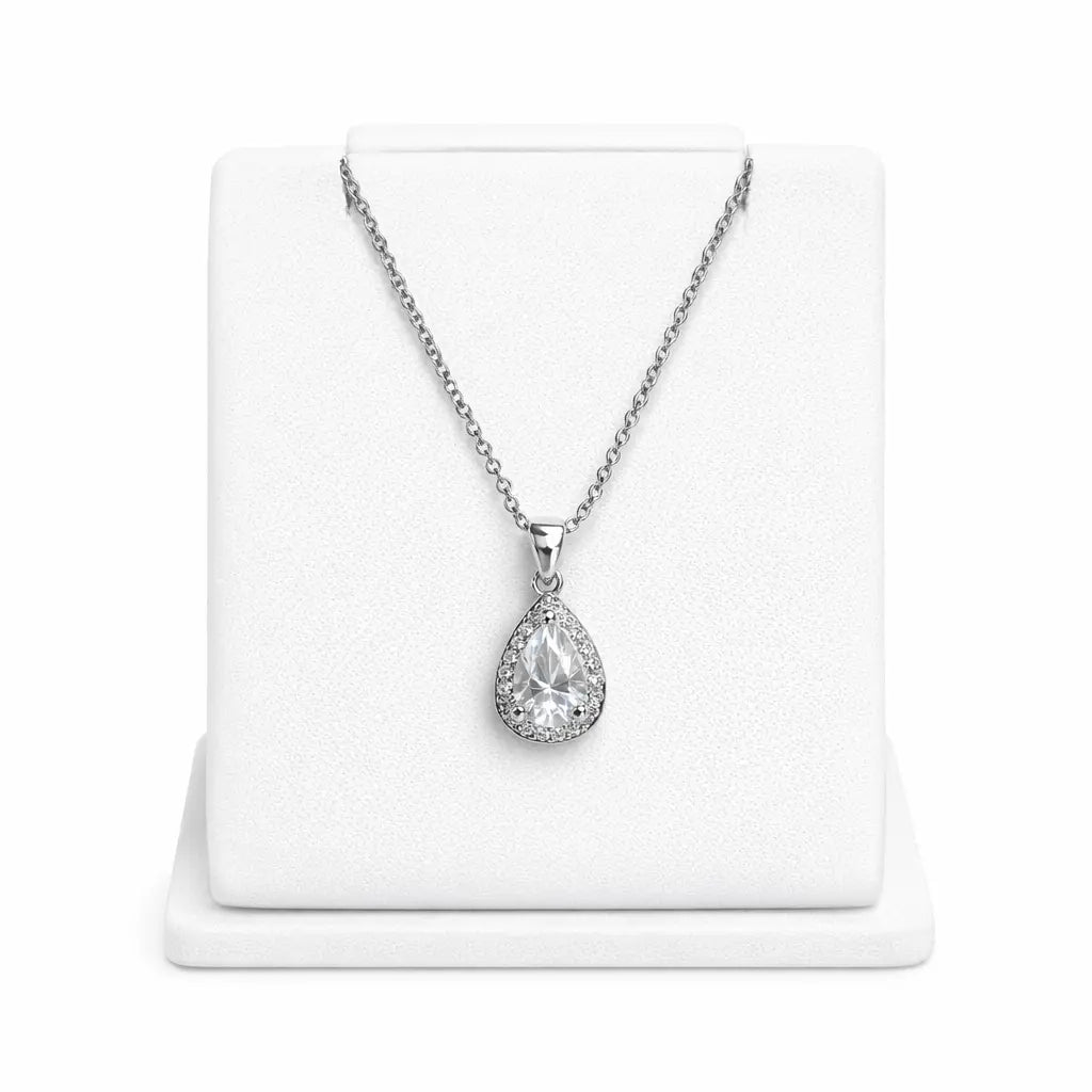 XL25 1 CT Sterling Silver S925 Moissanite Diamond Necklace 50%offamazon