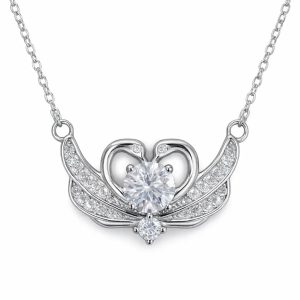 XL45 1 CT Sterling Silver S925 Moissanite Diamond Necklace 50%offamazon