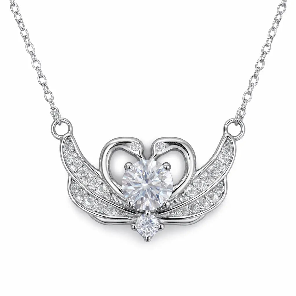 XL45 1 CT Sterling Silver S925 Moissanite Diamond Necklace 50%offamazon