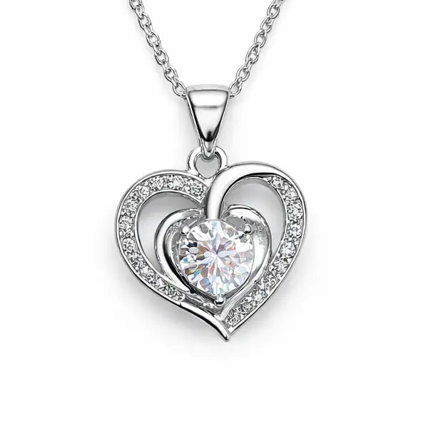 XL39 1 CT Sterling Silver S925 Moissanite Diamond Necklace 50%offamazon