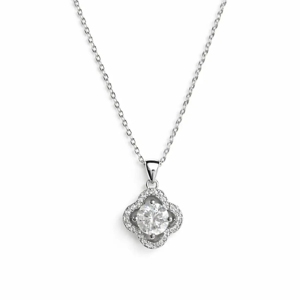 XL53 1CT Sterling Silver S925 Moissanite Diamond Necklace 50%offamazon