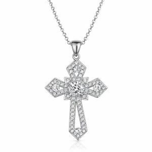 XL55 1CT Sterling Silver S925 Moissanite Diamond Necklace 50%offamazon