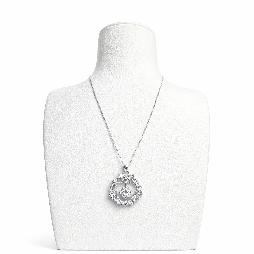 XL14 1CT Sterling Silver S925 Moissanite Diamond Necklace 50%offamazon