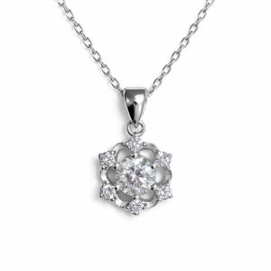 XL10 1CT Sterling Silver S925 Moissanite Diamond Necklace 50%offamazon
