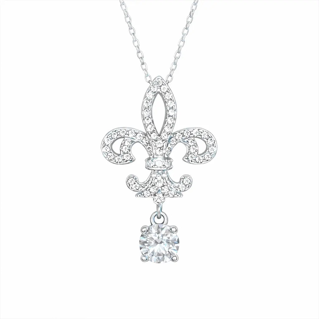 XL36 1CT Sterling Silver S925 Moissanite Diamond Necklace 50%offamazon