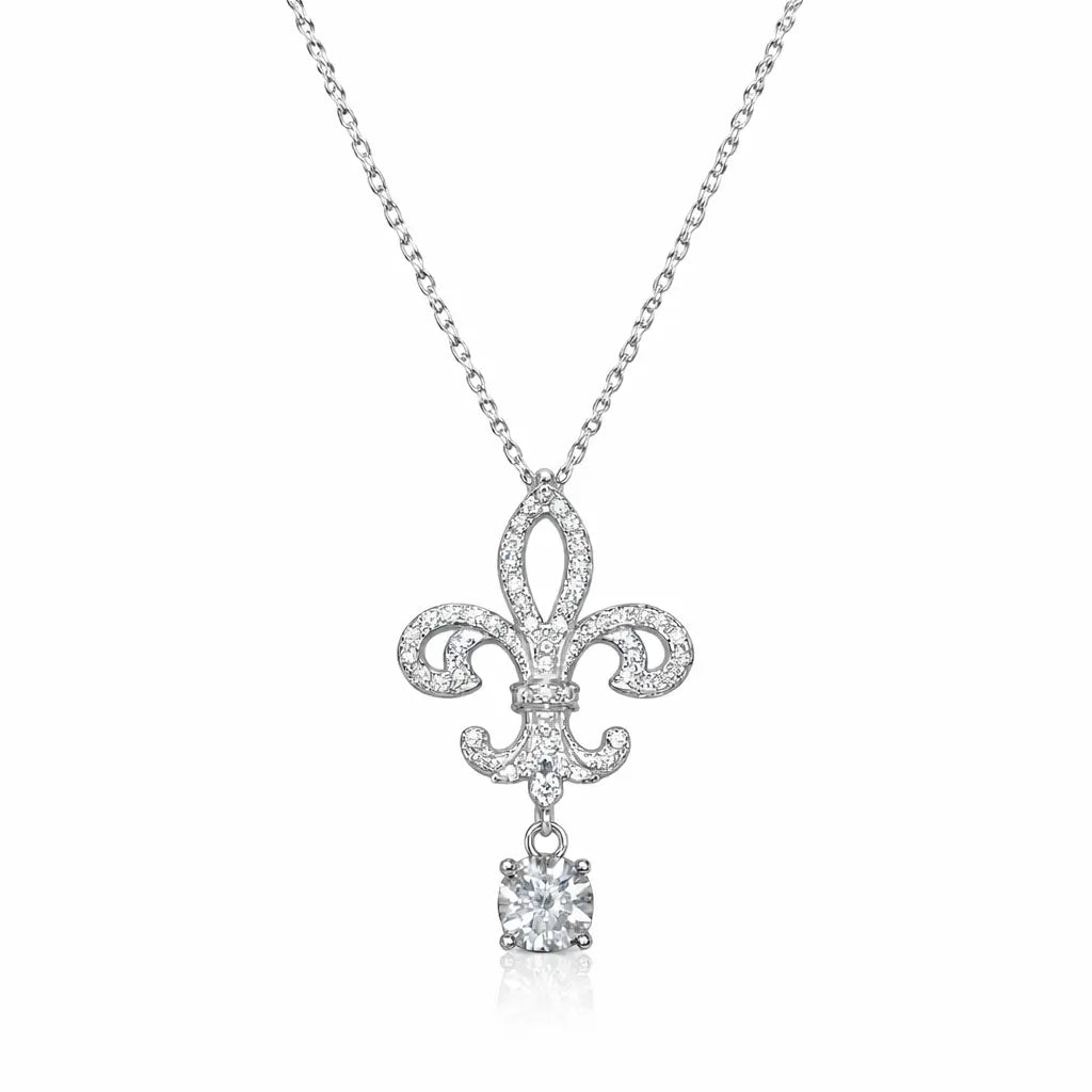 XL36 1CT Sterling Silver S925 Moissanite Diamond Necklace 50%offamazon