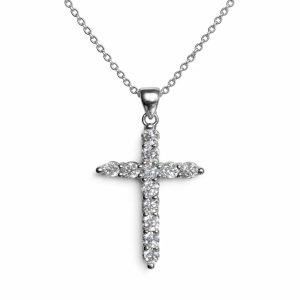 XL40 1CT Sterling Silver S925 Moissanite Diamond Necklace 50%offamazon