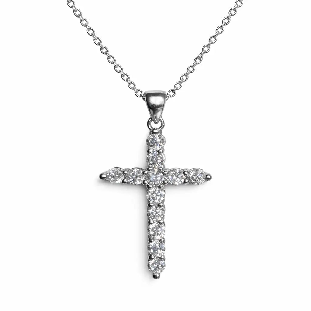 XL40 1CT Sterling Silver S925 Moissanite Diamond Necklace 50%offamazon