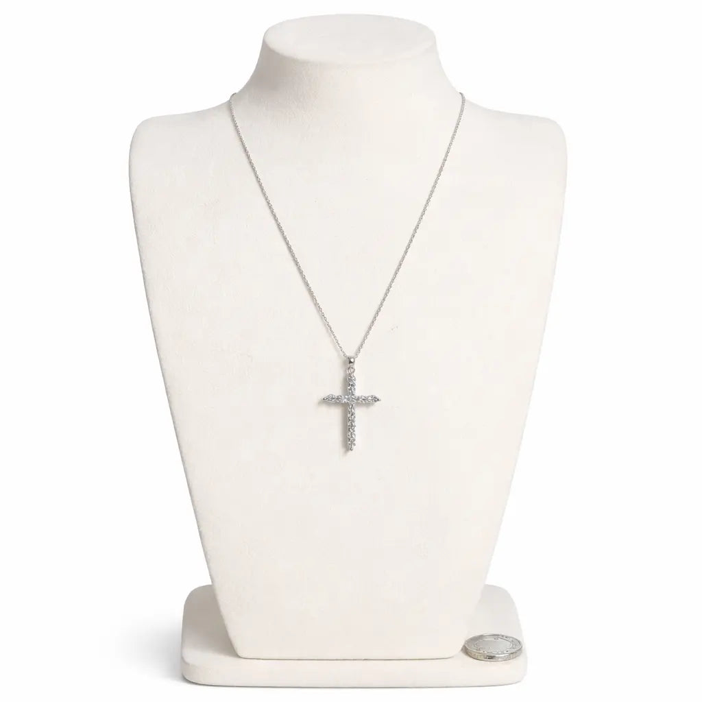 XL40 1CT Sterling Silver S925 Moissanite Diamond Necklace 50%offamazon