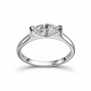 JZ64 1 CT Sterling Silver S925 Moissanite Diamond Rings 50%offamazon