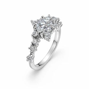 JZ10 1.CT Sterling Silver S925 Moissanite Diamond 50%offamazon