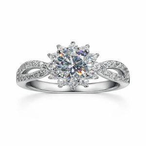 JZ04 1CT Sterling Silver S925 Moissanite Diamond 50%offamazon