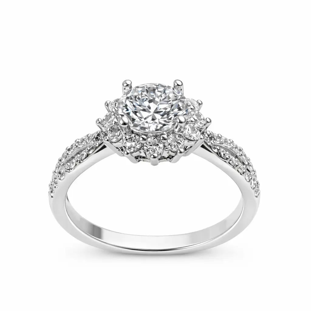 JZ04 1CT Sterling Silver S925 Moissanite Diamond 50%offamazon