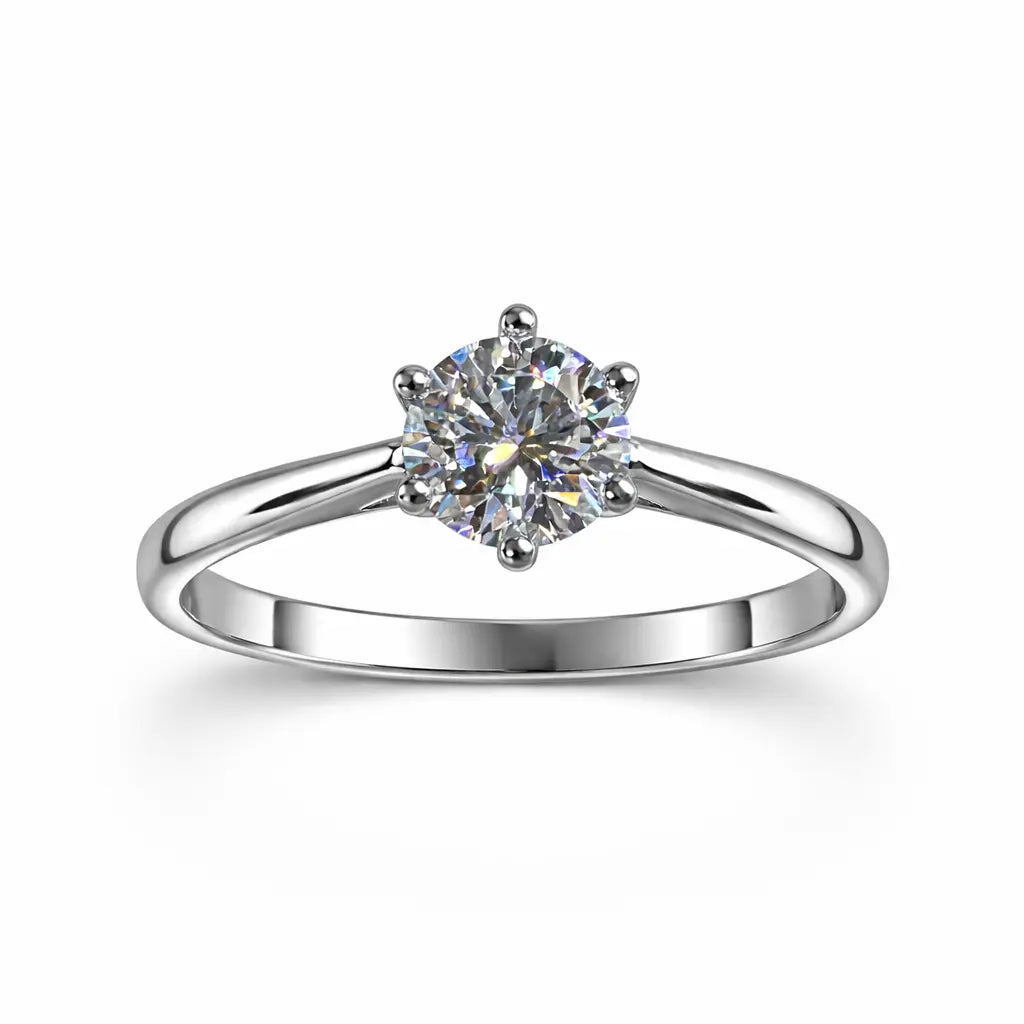 JZ07 1 CT Sterling Silver S925 Moissanite Diamond 50%offamazon