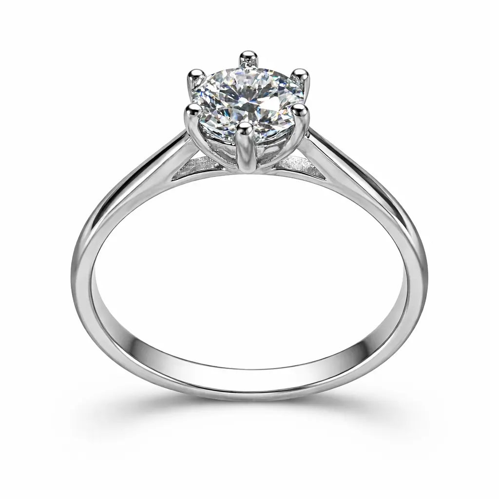 JZ07 1 CT Sterling Silver S925 Moissanite Diamond 50%offamazon