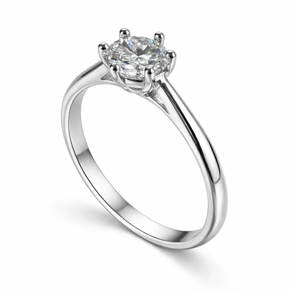 JZ07 1 CT Sterling Silver S925 Moissanite Diamond 50%offamazon