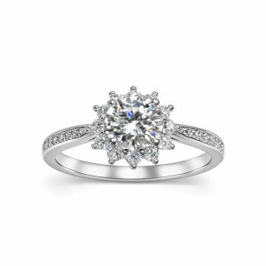 JZ36 1CT Sterling Silver S925 Moissanite Diamond 50%offamazon