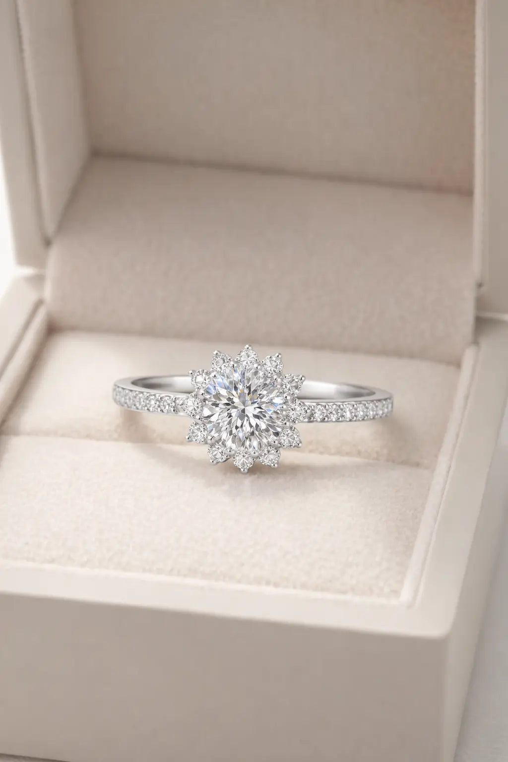JZ36 1CT Sterling Silver S925 Moissanite Diamond 50%offamazon
