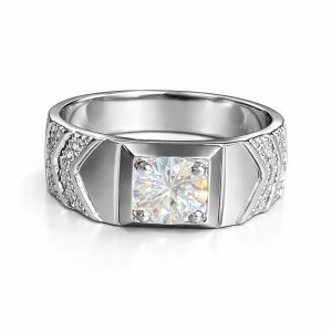 JZ30 1 CT Sterling Silver S925 Moissanite Diamond 50%offamazon