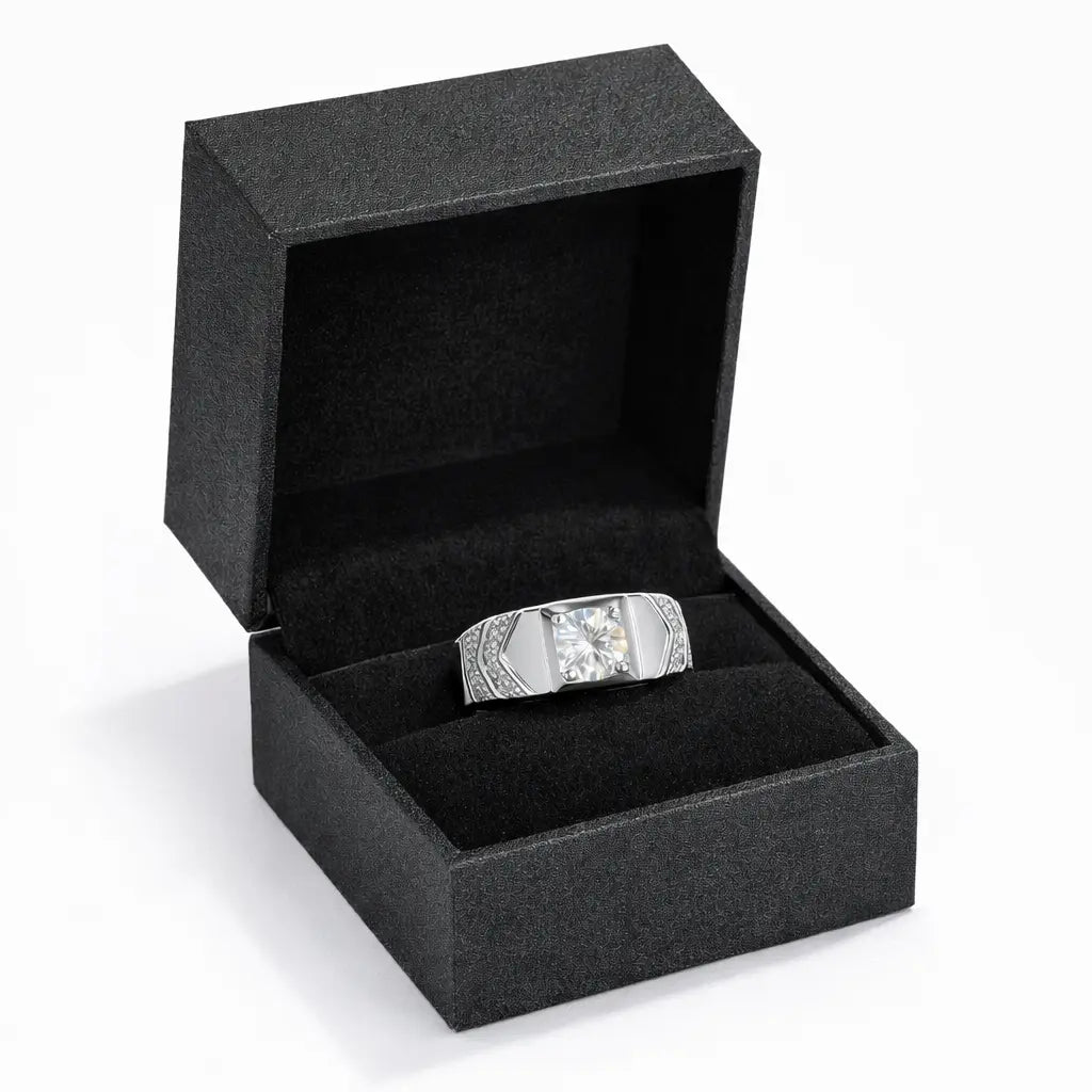 JZ30 1 CT Sterling Silver S925 Moissanite Diamond 50%offamazon