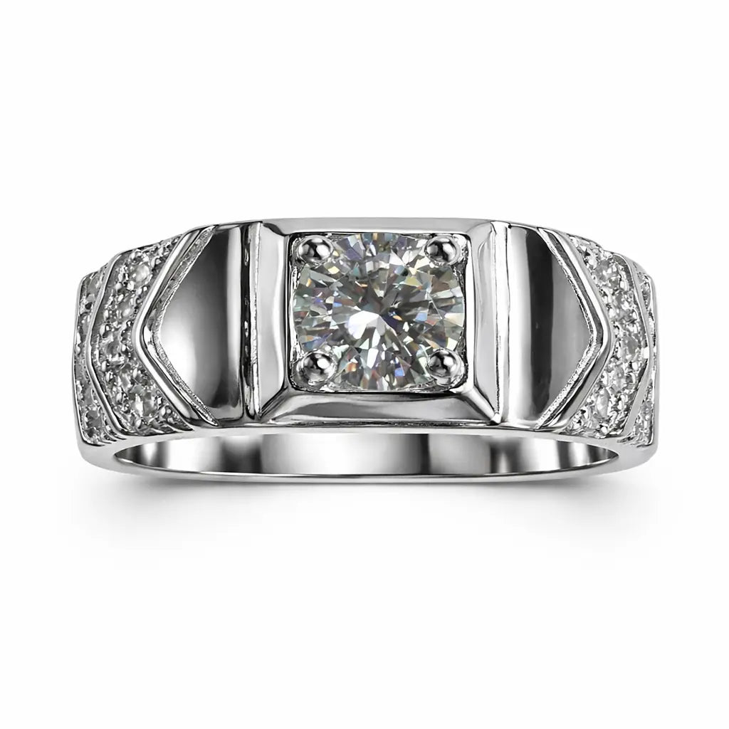 JZ30 1 CT Sterling Silver S925 Moissanite Diamond 50%offamazon