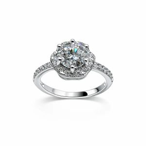 JZ29 1.5 CT Sterling Silver S925 Moissanite Diamond 50%offamazon