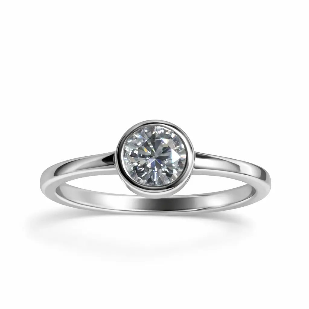 JZ27 1 CT Sterling Silver S925 Moissanite Diamond 50%offamazon