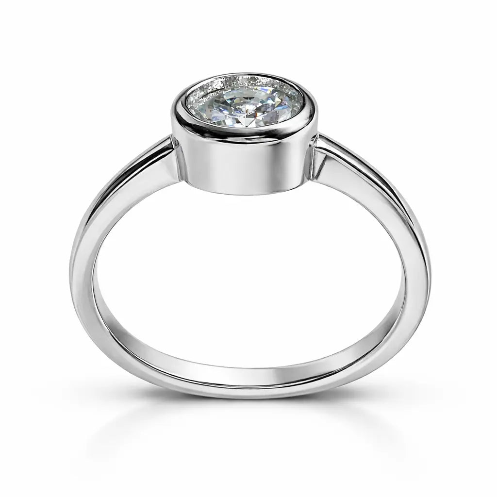 JZ27 1 CT Sterling Silver S925 Moissanite Diamond 50%offamazon