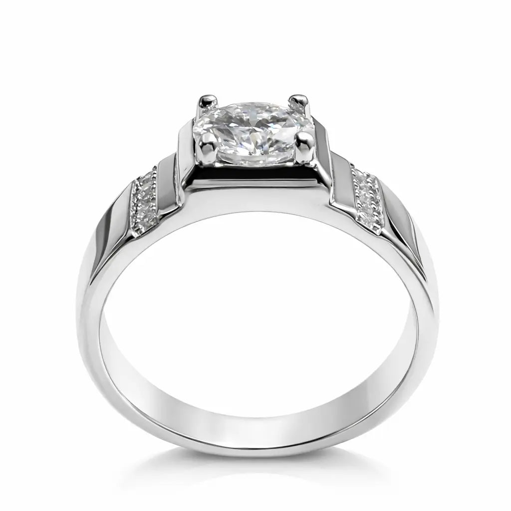 JZ18 1.5 CT Sterling Silver S925 Moissanite Diamond 50%offamazon