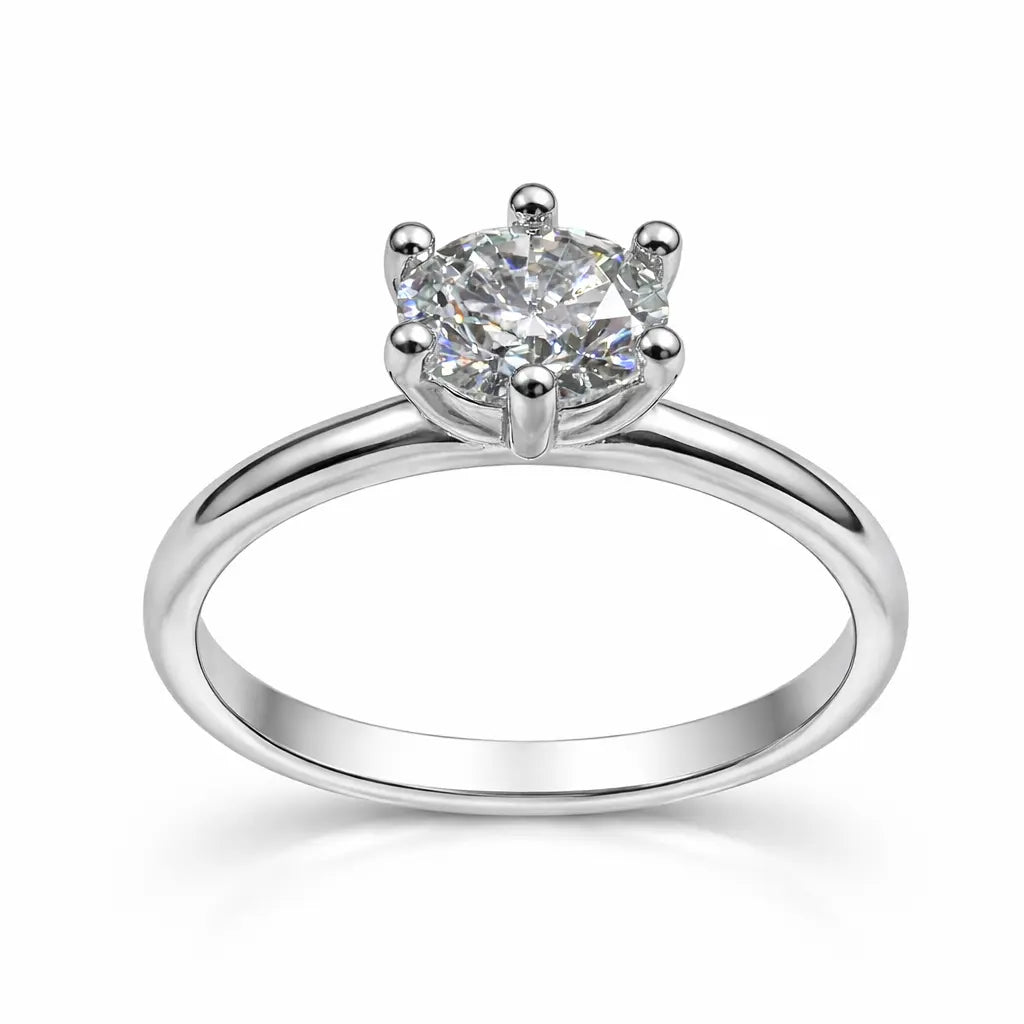 JZ13 1CT Sterling Silver S925 Moissanite Diamond 50%offamazon