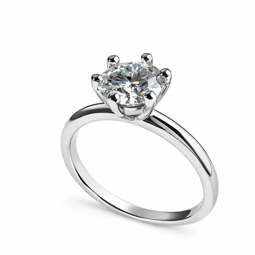 JZ13 1CT Sterling Silver S925 Moissanite Diamond 50%offamazon
