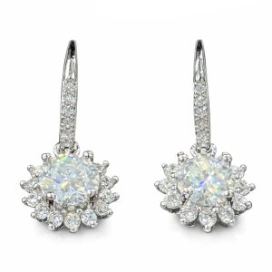ER46 1CT Sterling Silver S925 Moissanite Diamond 50%offamazon