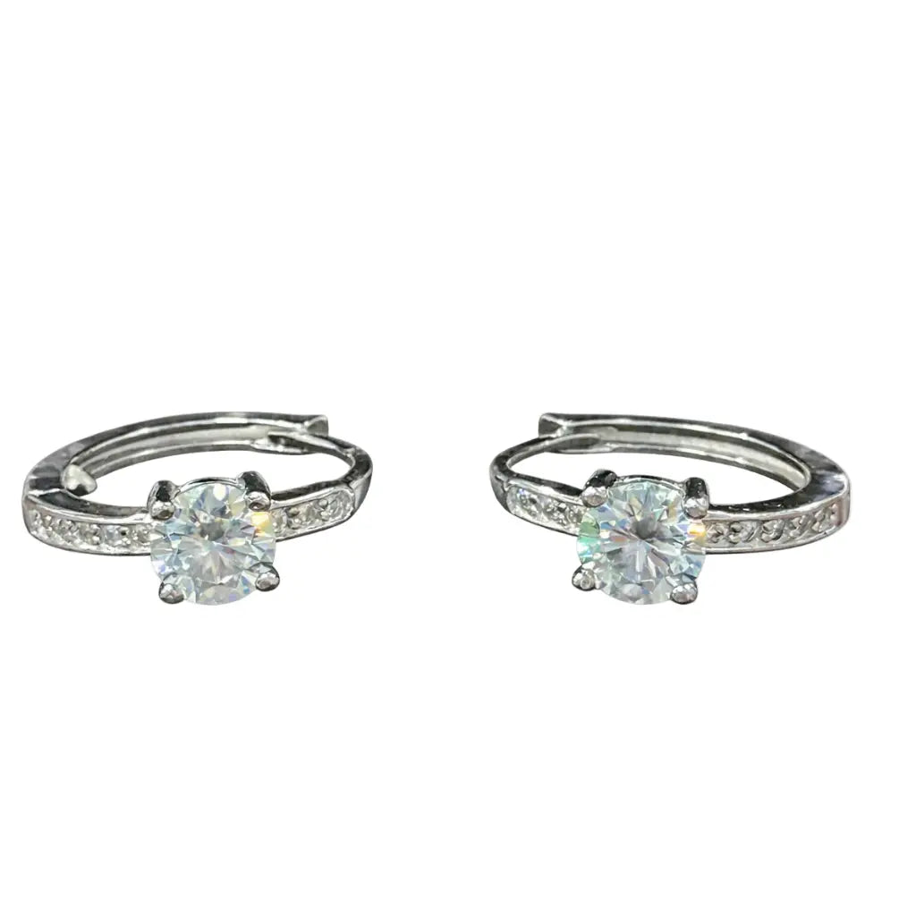 ER45 1CT Sterling Silver S925 Moissanite Diamond 50%offamazon