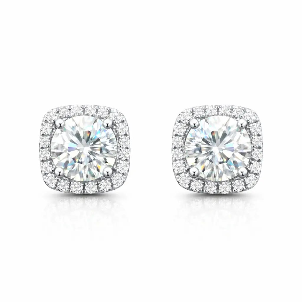 ER39 1CT Sterling Silver S925 Moissanite Diamond 50%offamazon