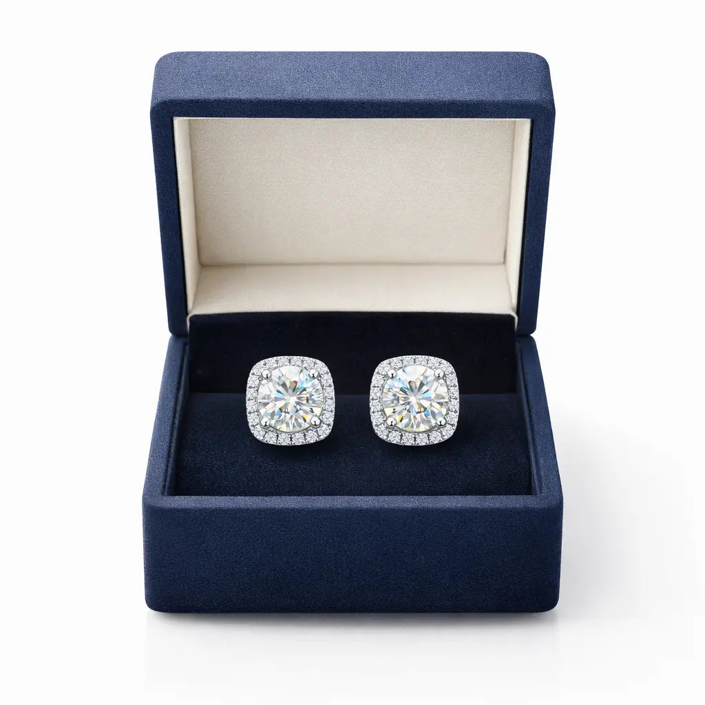 ER39 1CT Sterling Silver S925 Moissanite Diamond 50%offamazon