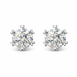 ER31 1CT Sterling Silver S925 Moissanite Diamond 50%offamazon