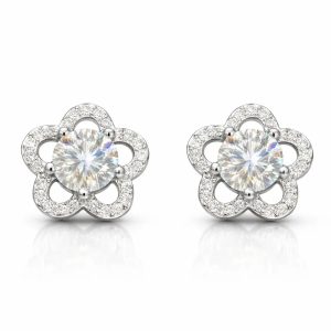 ER15 1CT Sterling Silver S925 Moissanite Diamond 50%offamazon