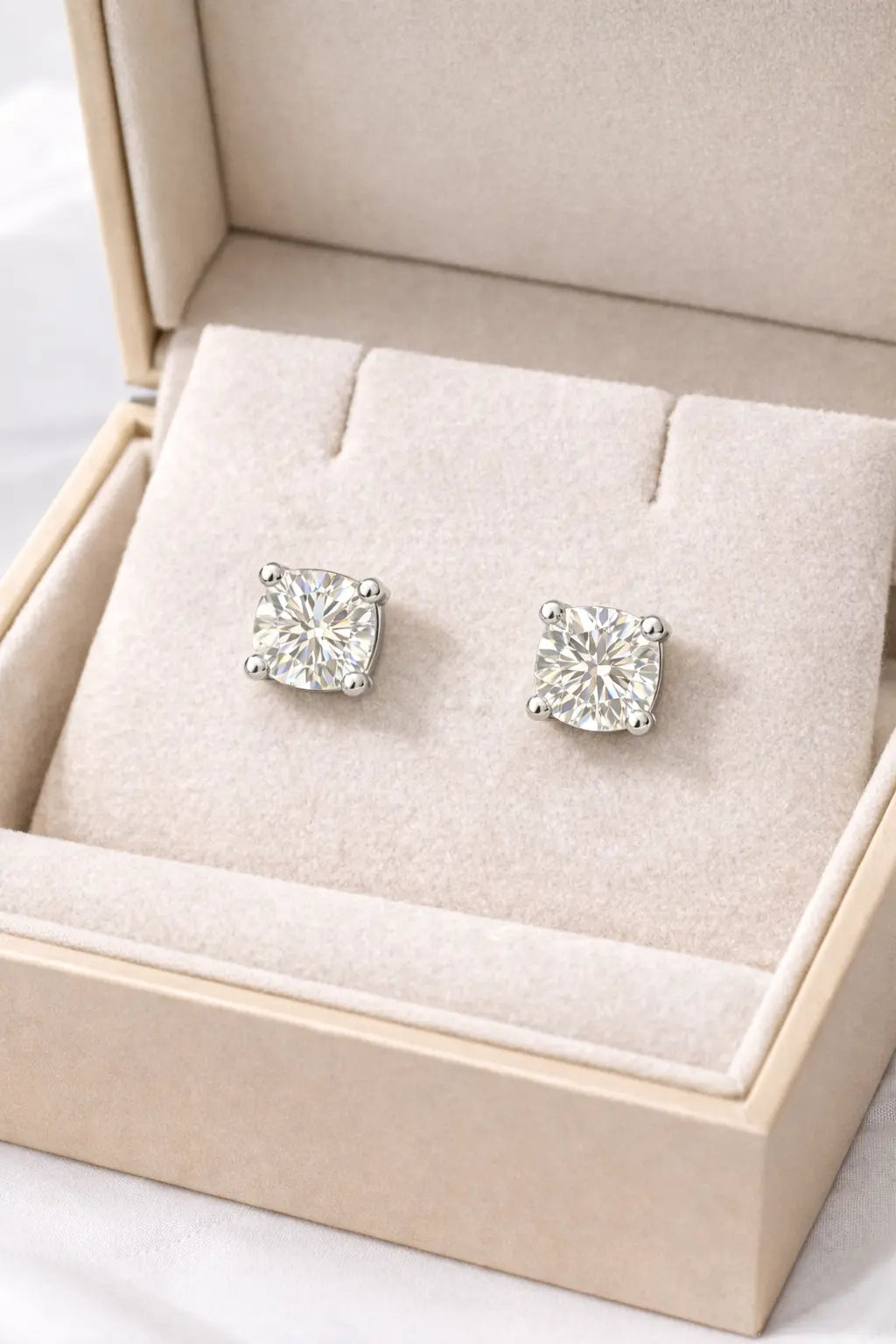 ER10 1CT Sterling Silver S925 Moissanite Diamond 50%offamazon