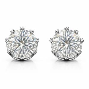ER03 1CT Sterling Silver S925 Moissanite Diamond 50%offamazon