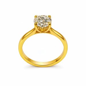 JZ67 1CT Gold Sterling Silver S925 Moissanite Diamond 50%offamazon