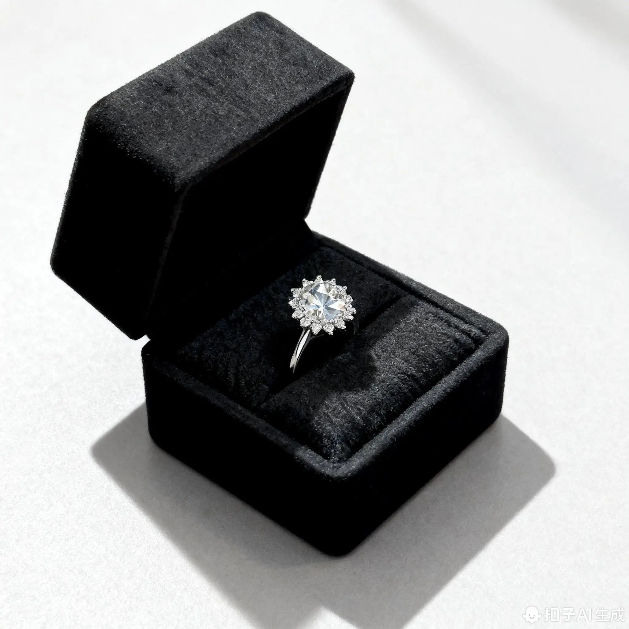 JZ55 2CT Sterling Silver S925 Moissanite Diamond 50%offamazon