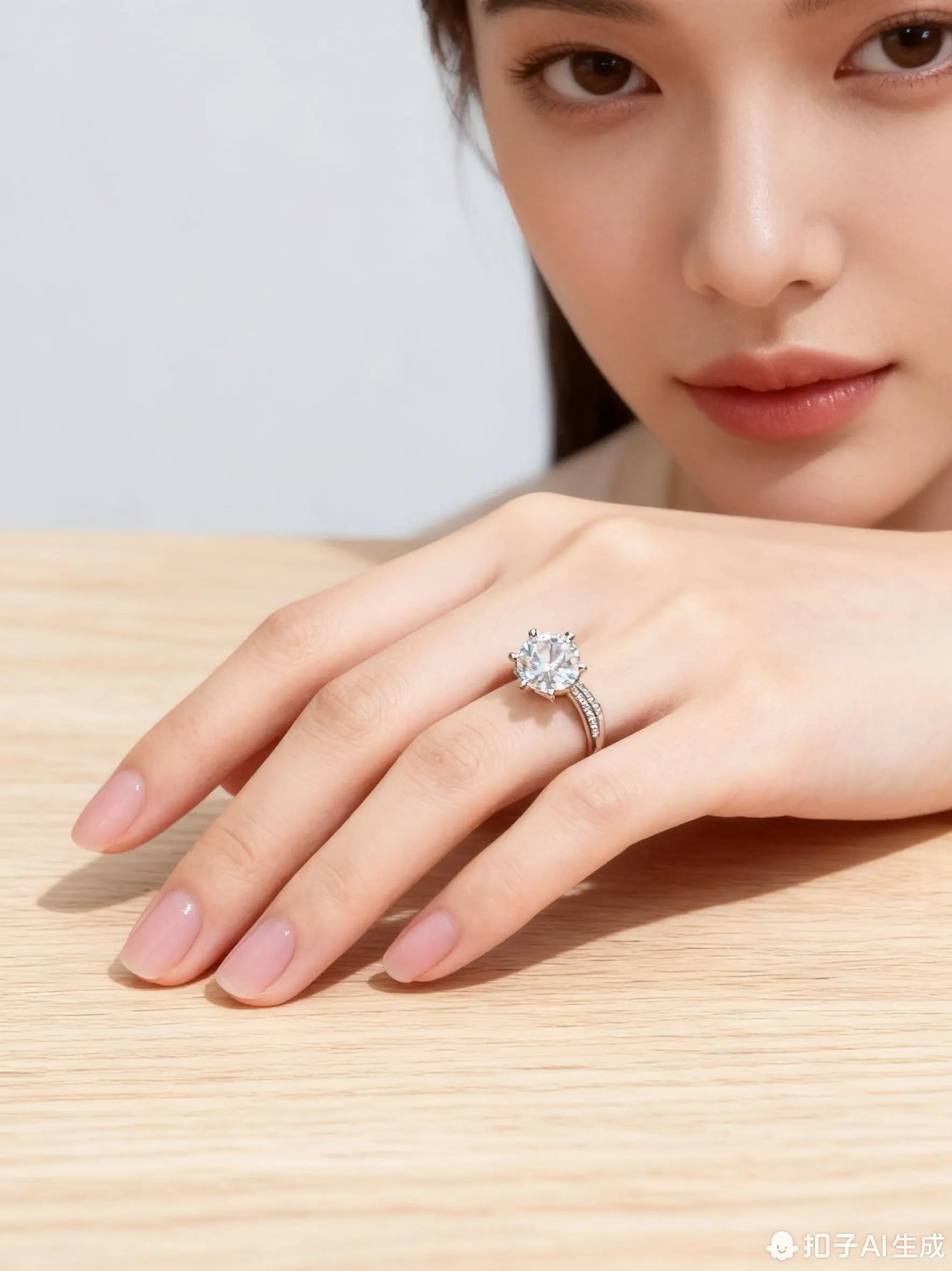 JZ48 1CT Sterling Silver S925 Moissanite Diamond 50%offamazon