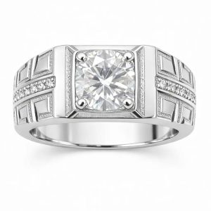 JZ46 1CT Sterling Silver S925 Moissanite Diamond 50%offamazon