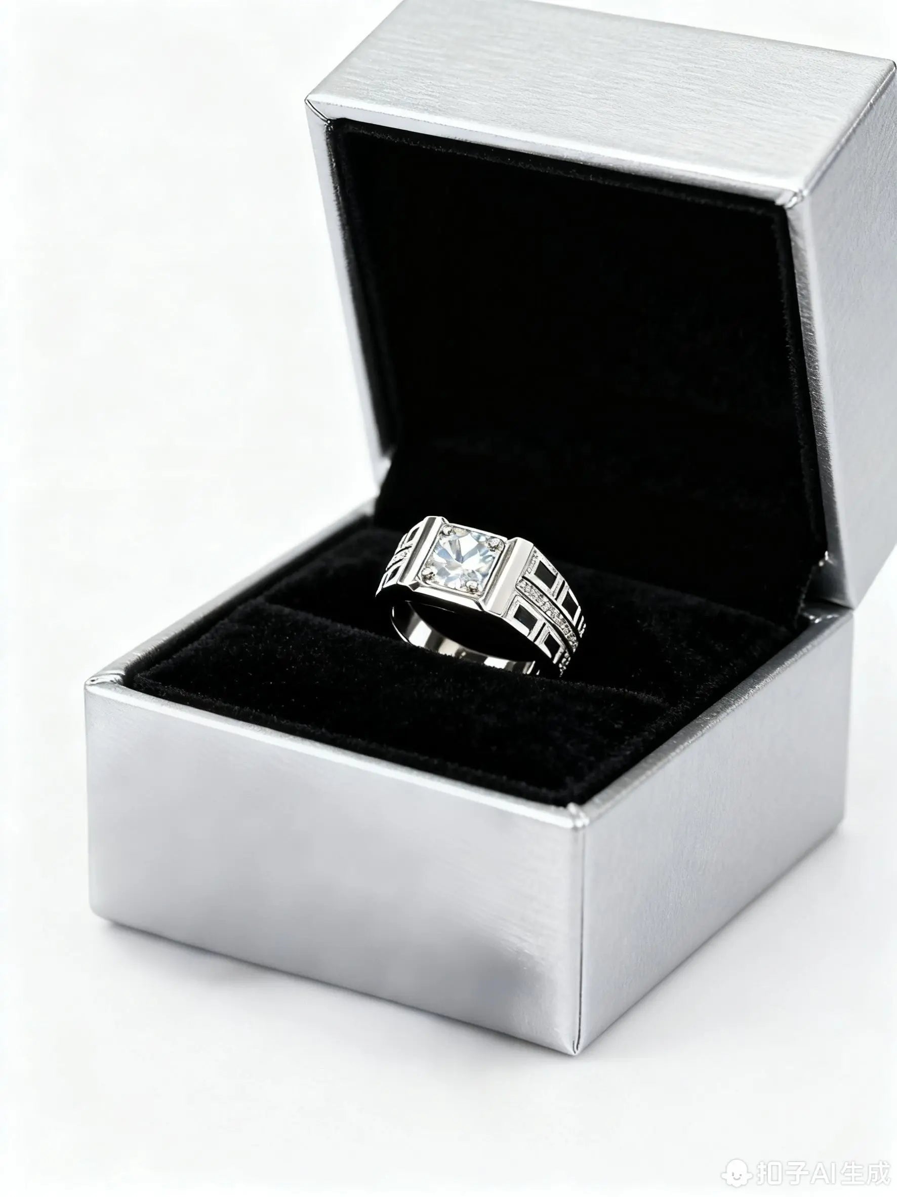 JZ46 1CT Sterling Silver S925 Moissanite Diamond 50%offamazon
