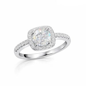 JZ45 1CT Sterling Silver S925 Moissanite Diamond 50%offamazon
